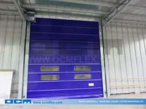 High speed fold-up door